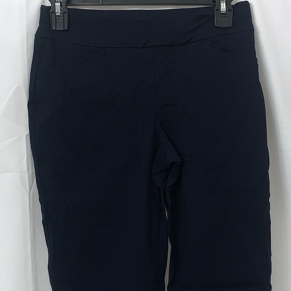 Women’s Talbots Navy Pull On Pants Size 4P EUC - Picture 3 of 6